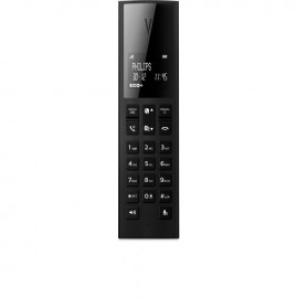 Teléfono fijo inalámbrico Philips D1602B DUO Básico Negro