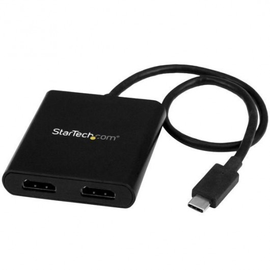 StarTech.com Hub Concentrador MST USB-C a 2 Puertos HDMI - HDMI Doble de 4K  a